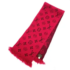 【極美品】未使用　ルイ・ヴィトン 赤 ストール LOUIS VUITTON】ルイ・ヴィトン ショール・モノグラム ストール