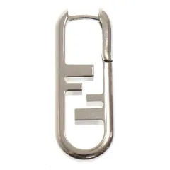 FENDI (フェンディ) FFロゴ フープピアス シルバー