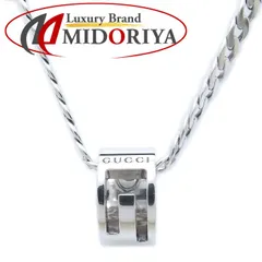 GUCCI グッチ カットアウトGリング ネックレス シルバー925/294082【中古】【BJ】