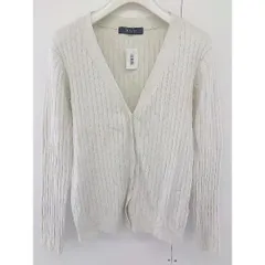 ◇ nano universe ナノ ユニバース Vネック ニット 長袖 カーディガン サイズ36 ベージュ レディース  【中古】 【1206170010439】