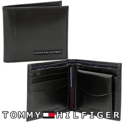 【新品】トミーヒルフィガー ２つ折り財布 メンズ 財布 TOMMY HILFIGER 31TL25X023 001 新品 プレゼント ギフト カジュアル ビジネス ファッション