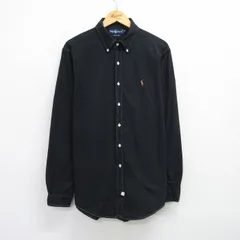 XL/古着 ラルフローレン 長袖 ブランド シャツ メンズ 90s ワンポイントロゴ オックスフォード 大きいサイズ ロング丈 コットン ボタンダウ