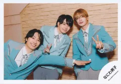 【中古】生写真(STARTO) なにわ男子/西畑大吾・高橋恭平・藤原丈一郎/横型・上半身/アルバム「+Alpha」MV＆ジャケ写オフショット/公式生写真