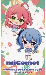 【中古】キャラカード さくらみこ＆星街すいせい 複製手書きPOPカード 「バーチャルYouTuber ホロライブ hololive SUPER EXPO 2024」 miComet ビジネスセット注文特典
