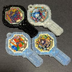 妖怪ウォッチ★妖怪アーク　4本セット　鍵　黒鬼　ロボニャン　缶太郎　シブメン犬　妖怪アーク零