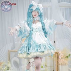 初音ミク miku 古典人形 コスプレ衣装 ドレス キャラクター ウィッグ