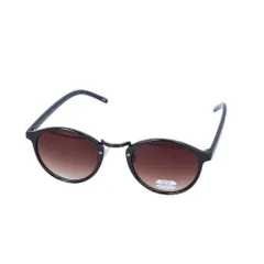 ☆ 35.ブラック/ブラウンハーフ ☆ サングラス ブリッジメタルコンビボストンタイプ サングラス レディース UVカット ファッションサングラス デザインサングラス ファッショングラス 伊達眼鏡 めがね メンズ 薄い色 UV99％カット 紫外線 カット