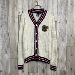 【LRG エルアールジー】ケーブル編み 厚地 ニット カーディガン  M