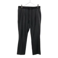 ビームス ストレートパンツ L グレー BEAMS ウエストゴム メンズ