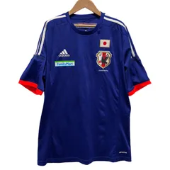 美品 adidas サッカーシャツ L相当(表記XO) climcool シャツ adidas 半袖 Tシャツ ラグラン JFA JAPAN Family Mart パフォーマンスロゴ 刺繍 Soccer 日本代表 古着 J309