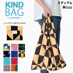 KINDBAG カインドバッグ エコバッグ おしゃれ 折りたたみ コンパクト 洗える かわいい 軽量 小さくたためる スーパー レジ袋 レジ袋型 たたみやすい たためる ポリエステル 防水 ブランド KINDBAG-MEDIUM 11番～20番 ネコポス