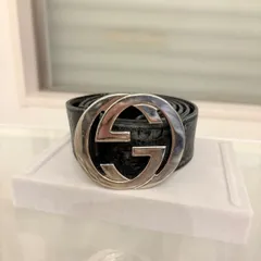【良品】GUCCI グッチ インターロッキング ベルト シルバー ブラック 楽天市場】GUCCI グッチ グッチシマ GG インターロッキング G