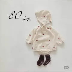 花柄刺繍ロンパースのサムネイル