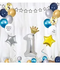 バースデー バルーンセット 数字風船 ナンバー 誕生日バルーン 大きい 星 ガーランド 女の子 男の子 誕生日お祝い 飾り付け 出産の記念 ベビーシャワー 記念撮影