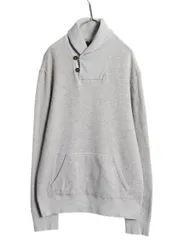 【お得なクーポン配布中!】 ポロ ラルフローレン ショールカラー スウェット メンズ XL トレーナー 裏起毛 無地 ポニー無し ヴィンテージ モデル 大きいサイズ グレー