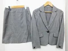 【送料無料】any SiS オンワード樫山 スカートスーツ 2点セット テーラードジャケット スカートセット グレー Sサイズ ■L24979SSS21-80-3（4）5/26