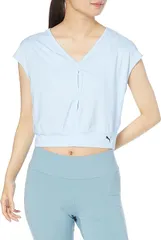 ☆【新品】PUMA  プーマ   ヨガ フィットネス  半袖  吸水速乾 クロップド STUDIO YOGINI TREND SS  Tシャツ  524637  レディース   ※サイズM  L