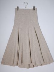 MUSE de Deuxieme Classeミューズ ドゥ ドゥーズィエムクラス 2024 BOND RIB FLARE スカート(ニットスカート)新品【フリー】【LSKA78588】
