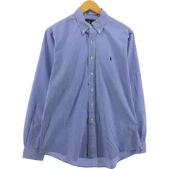 古着 ラルフローレン Ralph Lauren CUSTOM FIT 長袖 ボタンダウンチェックシャツ メンズL相当/eaa547440