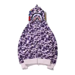 2024年最新】a bathing ape シャークパーカー 紫の人気アイテム - メルカリ