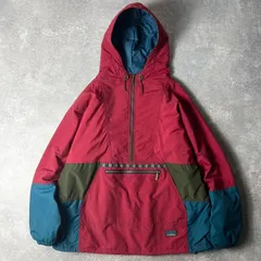 90s USA製 LLBean 中綿入り チロリアンテープ ナイロン アノラック パーカー ジャケット XL / 90年代 アメリカ製 エルエルビーン プルオーバー