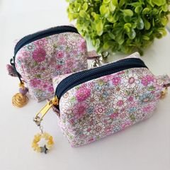 ミニミニポーチ（小）（花柄ピンク）
