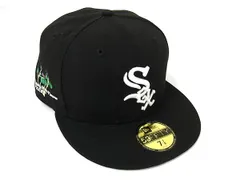 ■新品同様■ NEWERA ニューエラ ホワイトソックス ポリエステル100％ ベースボールキャップ 帽子 ブラック系×ホワイト系 BK8177