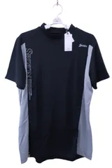 【未使用品】SRIXON(スリクソン) 半袖モックネックシャツ 黒 メンズ LL ゴルフ用品 2503-0662 新品