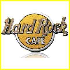 COSTON製 ワッペン アイロン 刺繍 ハードロック HardRock 交互 ロゴ