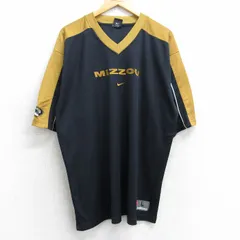 XL/古着 ナイキ NIKE 半袖 ビンテージ Tシャツ メンズ 00s ミズーリ ツートンカラー 大きいサイズ Vネック 黒 ブラック 25aug06 中古
