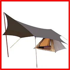 送料無料】グレー TIANBOLANG タープ TC Tarp (4.3m*4m) 防水タープ