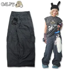 ガルフィー GALFY 反戦 パンツ 152020 #20 BLACK ヤンキー ギャル メンズ レディース 25SSのサムネイル