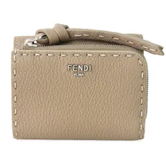 新品 フェンディ FENDI 3つ折り財布 ビーカブー ベージュ