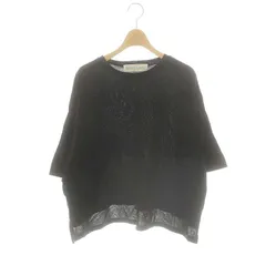 ミディウミ MidiUmi クルーネックTシャツ カットソー 五分袖 ブラック /ES ■OS