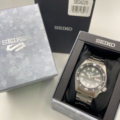 美品 SEIKO セイコー5 ダイバープロフェッショナル 200M SBSA225 4R36-14B0 オートマチック 自動巻き シルバー ブラック文字盤  腕時計 メンズ