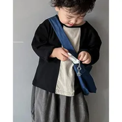 キッズ長袖ラインTシャツ【110-130】　シンプル　男の子　キッズトップス　かっこいい　クール　秋　長袖