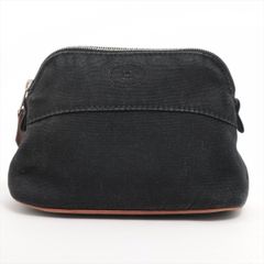 HERMES ボリードポーチMM キャンバス ブラック - メルカリ