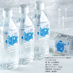 世界最高峰の天然水-まん天粋500ml×24本天然の抜群ミネラルバランスと世界最小クラスの水分子！カラダに嬉しい美味しい飲む温泉水マイナスイオンアルカリ還元水 九州 天然 水 ミネラルウォーター まんてんすい