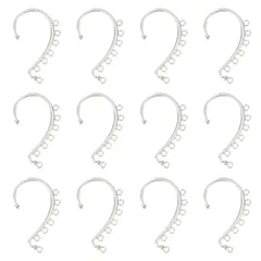 【在庫処分】SUNNYCLUE　1箱30個　イヤーフック　パーツ　7カン付き　イヤー　クリップ　レディース　イヤーカフ　イヤーラップ　フェイク　ピアス　人気　イヤカフ　軟骨　ピアス　ノンホールピアス　フェイクピアス　耳穴なし用　耳飾り　メンズレディ　ジュエリー