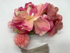 髪飾り  ピンク 花  co421-a0002