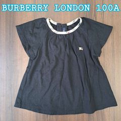 SE12 BURBERRY LONDON 半袖Tシャツ 100A 女の子 ブラック ノバチェック