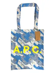 A.P.C. (アーペーセー) Tote Lou BLEU トートバッグ コットン COFBY M61442 IAA ブルー 水色系 ウィメンズ/091のサムネイル