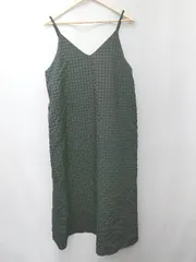 ◇ Θ HONEYSUCKLE ROSE ギンガムチェック ロング キャミ　ワンピース サイズM ブラック レディース P  【1410230003617】