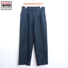 70s vintage チェック柄 サマーウール スラックスパンツ メンズ