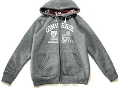 【202779】CONVERSE コンバース  スウェットパーカー 裏起毛　Lサイズ　男女兼用  ・ 杢グレー