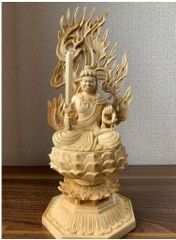 精密細工 木彫仏像 不動明王座像 仏像 桧木 最新作 檜木 木彫仏像 仏教美術 精密細工 不動明王像 - メルカリ