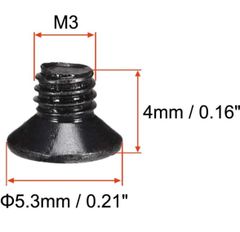 フラットヘッドネジ M3 x 4mm