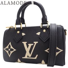 LOUIS VUITTON(ルイ・ヴィトン) モノグラム・アンプラント ナノスピーディー ハンドバッグ 2WAY ショルダー 斜め掛け 斜め掛け ブラック黒 ベージュ ゴールド金具 M81456 レディース 40802148724【アラモード】のサムネイル
