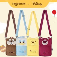 海外限定 ディズニー スマホショルダー ポーチ プー ドナルド チップ ロッツォ potdemiel 日本未発売　レア バッグ ショルダー スマホ Disney くまのプーさん トイストーリー