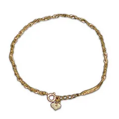 K18　18金イエローゴールド　中空スクリュー ブレスレット　16cm+2cm　0.8ｇ　2ｍｍ